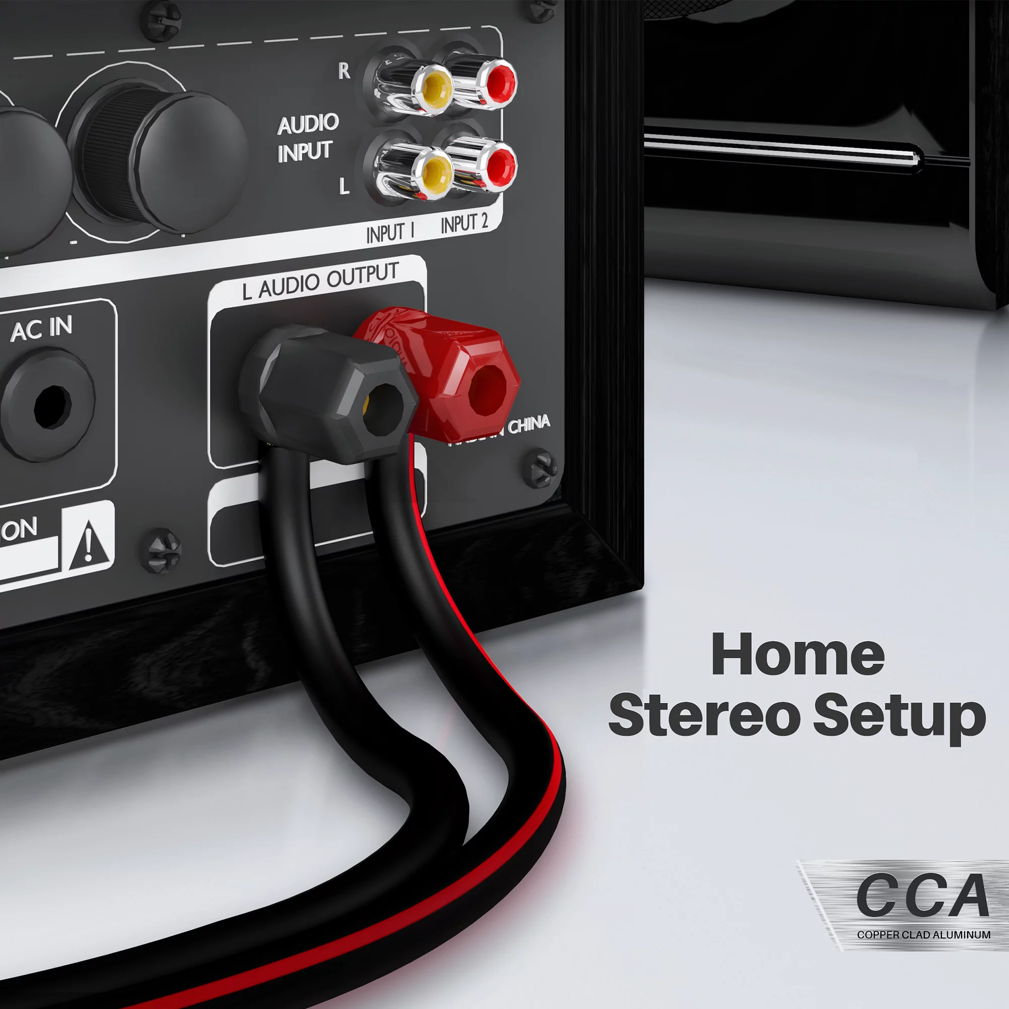 GearIT Pro Series 12 Gauge Speaker Wire Copper Clad Aluminum CCA Audio Cable, Black 200 ft