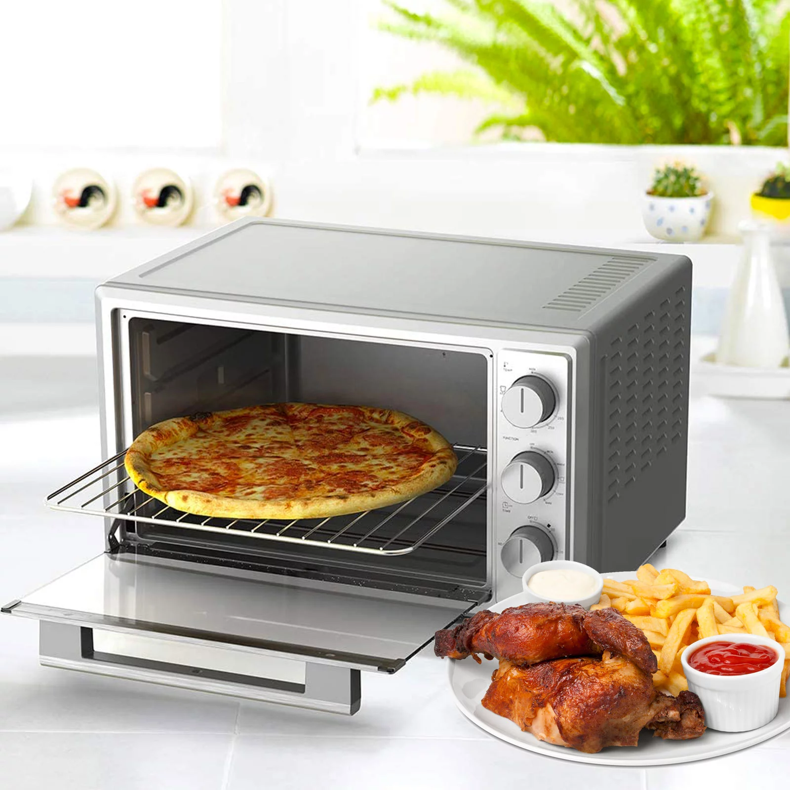 Countertop Large Toaster Oven Fits 6 Slices of Toast/13