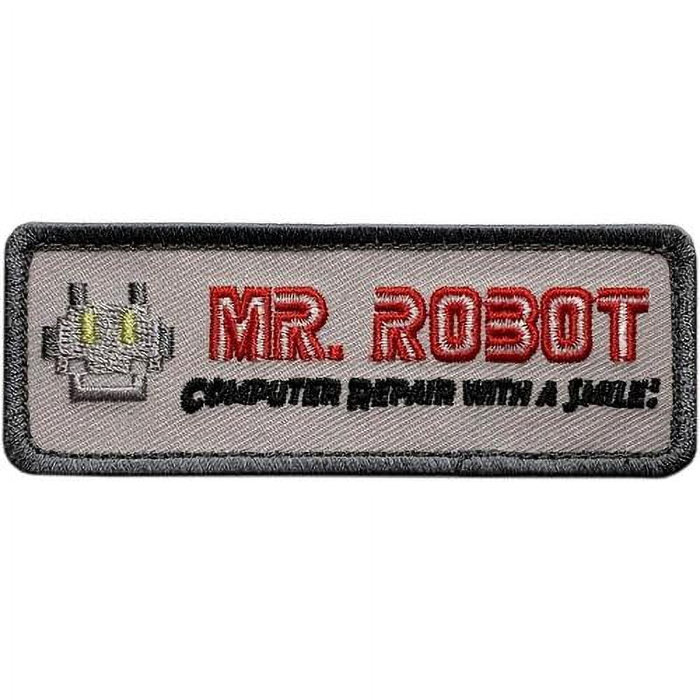 MR Robot Fsociety Computer Repair Smile Patch [Hook Fastener - MR6]
