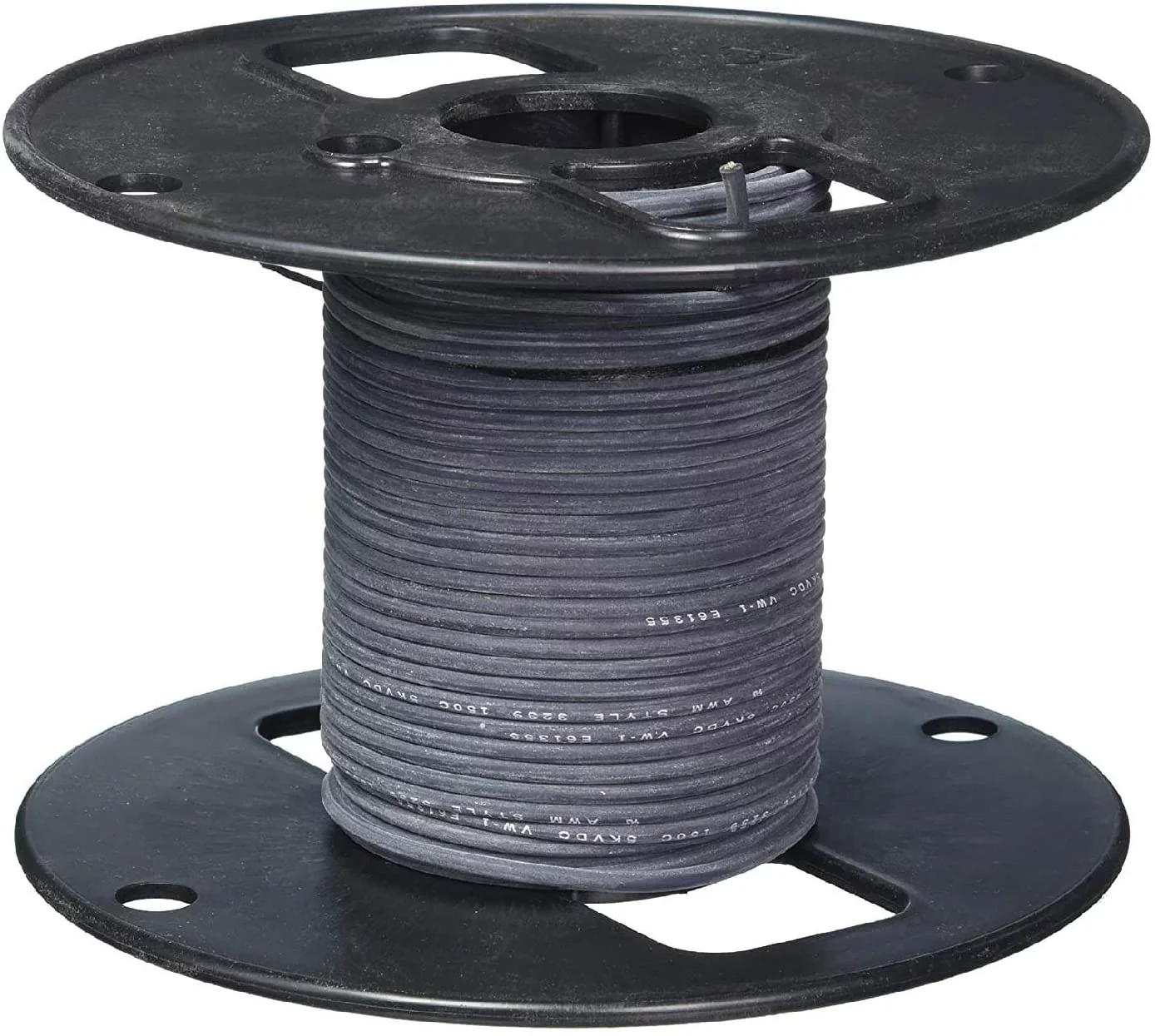 18 Gauge Silicone Wire - UL LISTED (3239) Tin-Plated Copper Stranding 10,000V 150° C - High Temperature - 50 Ft Black # 18 AWG Tinned Copper Electrical Wire Spool Made in USA - R800 31A101