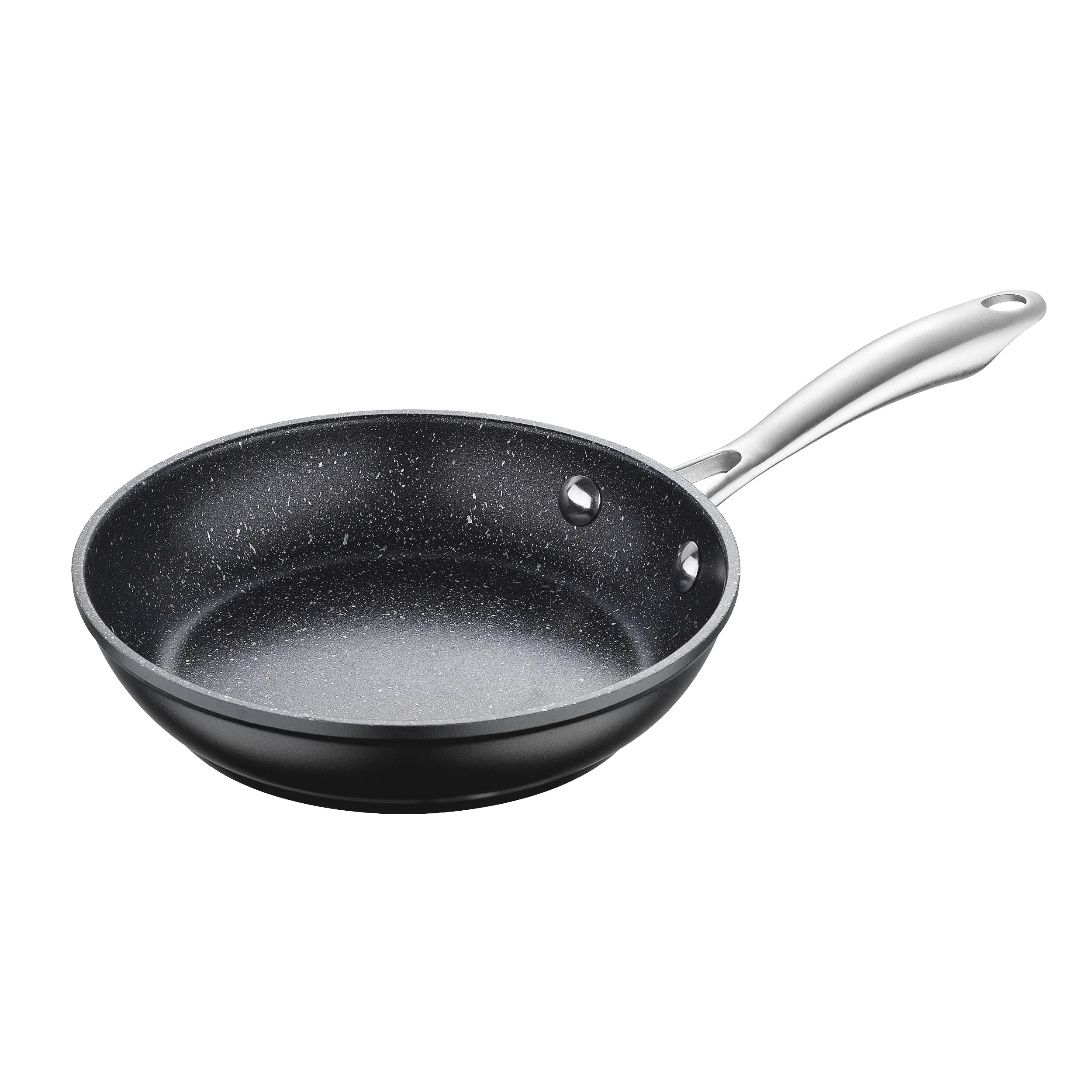 Vital by MasterPRO - 8" Forged Aluminum Titanium-Reinforced Non-Stick Fry Pan, 8 Inches, Black