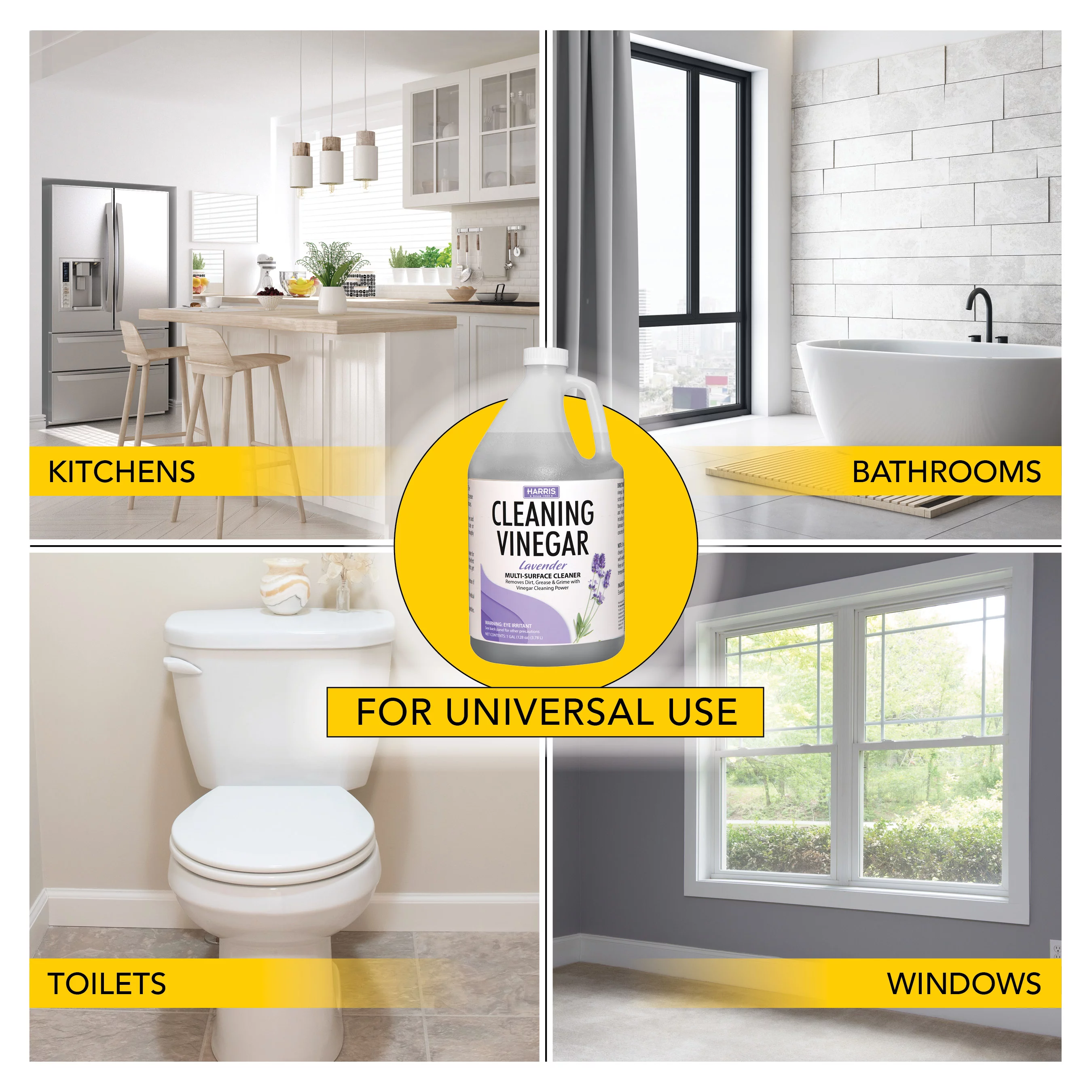 Harris Lavender Scented Multi-Surface Vinegar Cleaner 1 Gallon