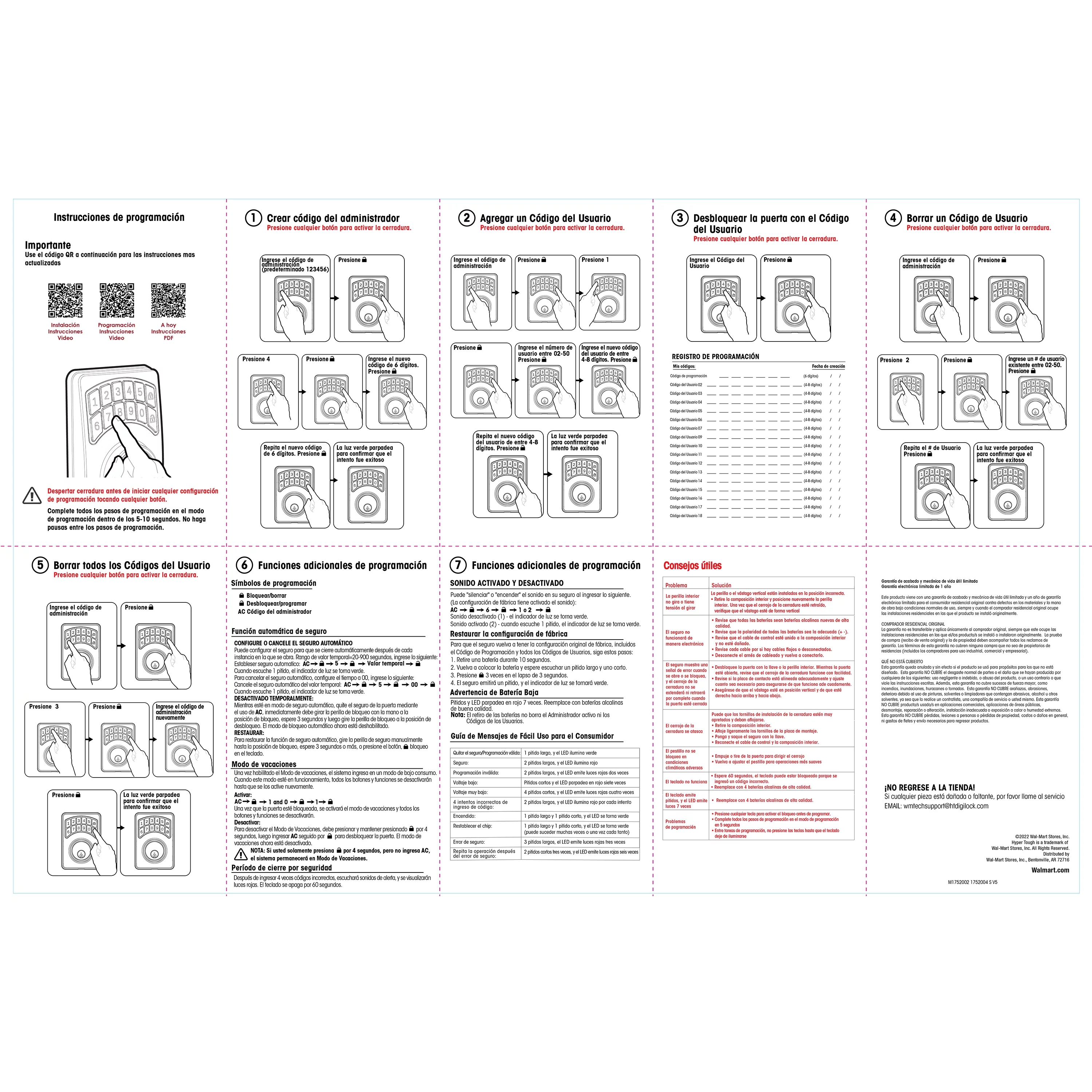 Hyper Tough Digital Deadbolt, Oil Rubbed Bronze, Model 1752004
