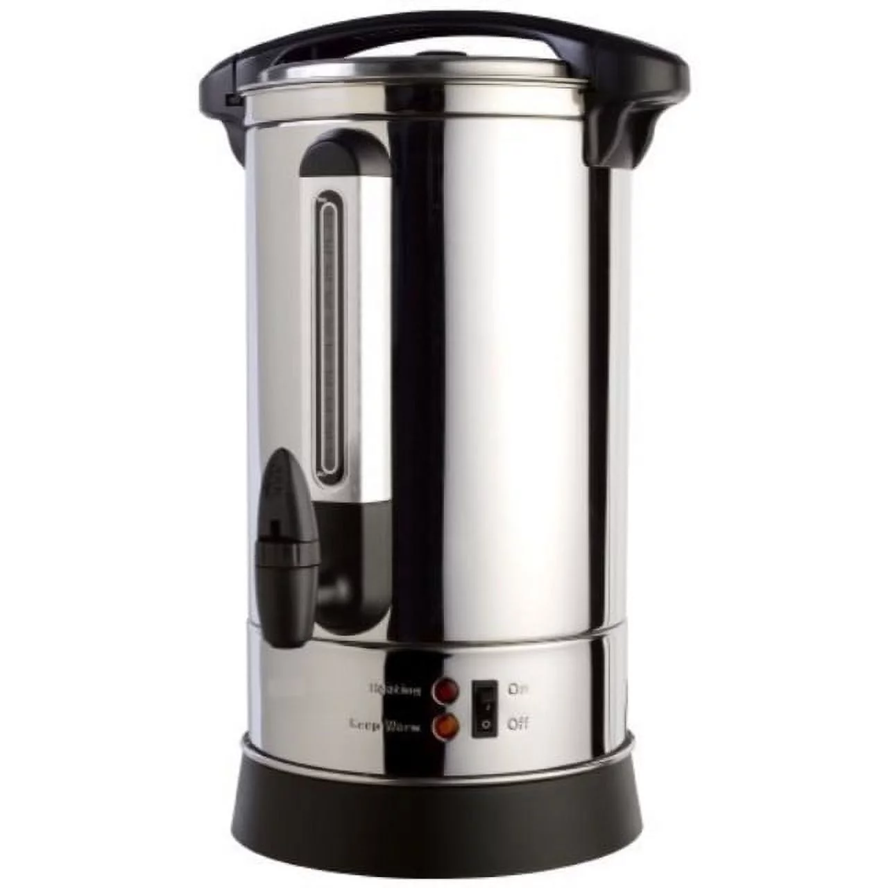 prochef pu65 professional series stainless steel 65 cup insulated hot water urn