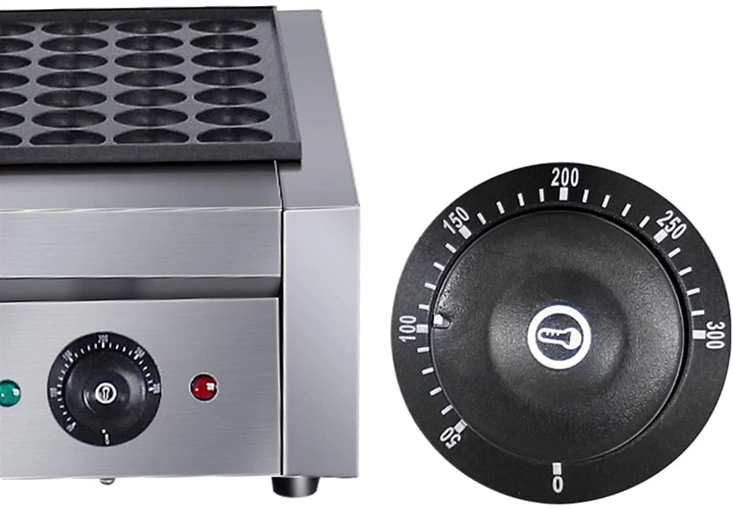 TFCFL 28 Holes Takoyaki Grill Pan Commercial Electrical Takoyaki Maker Not-Stick Takoyaki Machine Fish Ball Grill Stainless Steel Cooking Baking Mold 2000W