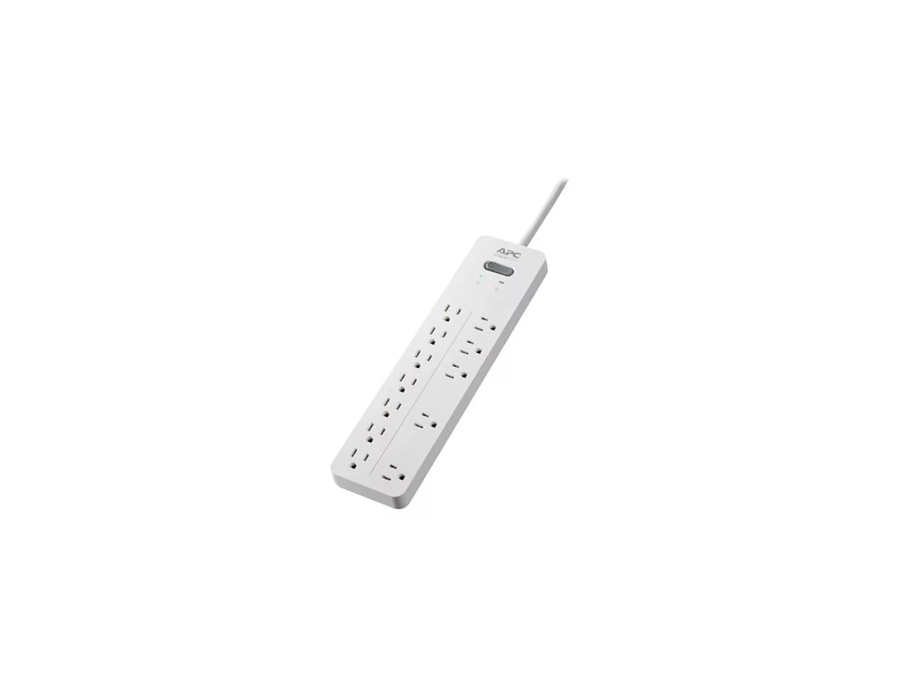 APC 12-Outlet Surge Protector, SurgeArrest Home / Office - White  (PH12W)