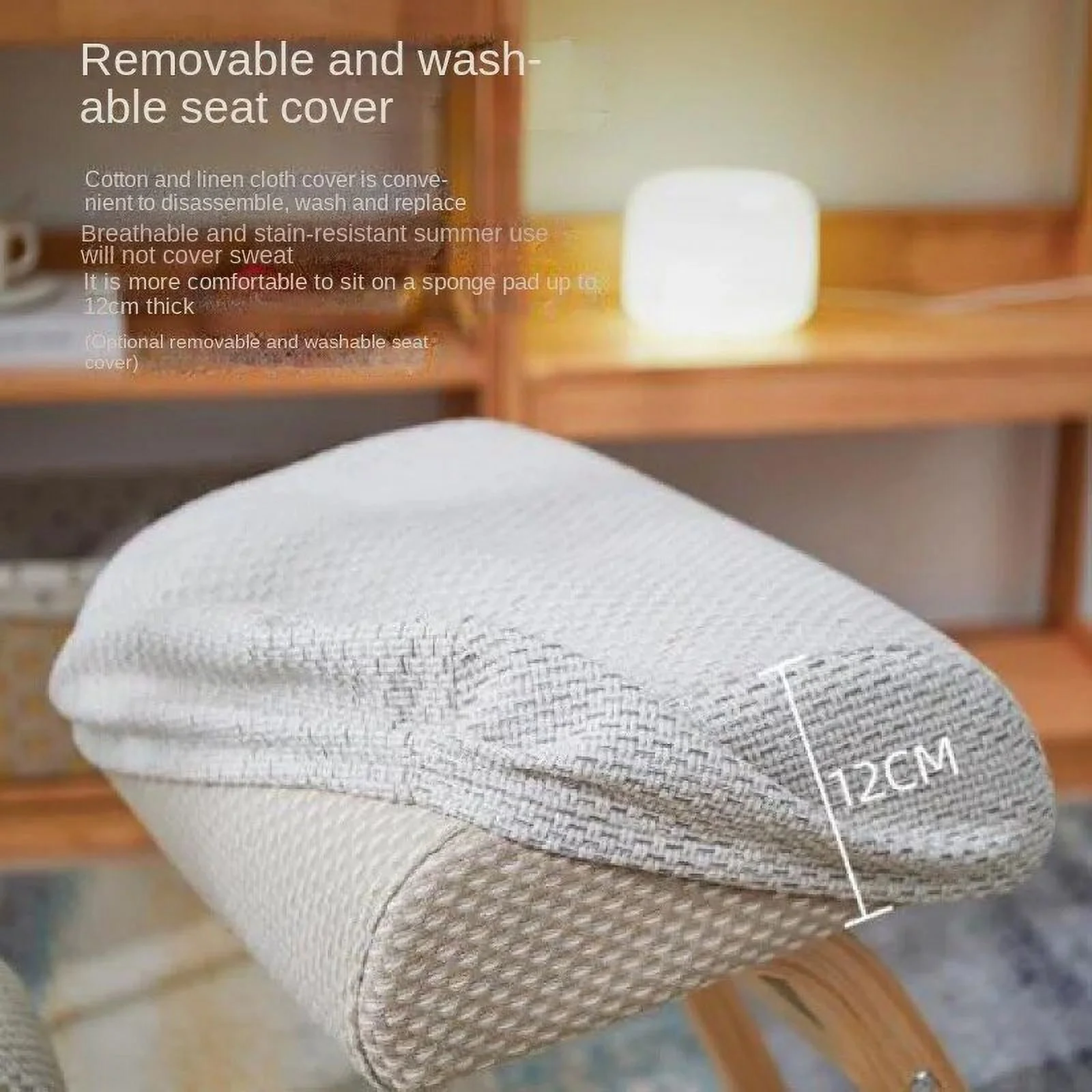 Posture Home Ergonomic Improving Body Kneeling Chair Stool W/ Thick Cushion Office Chair Rocking Wood Knee Computer Chair