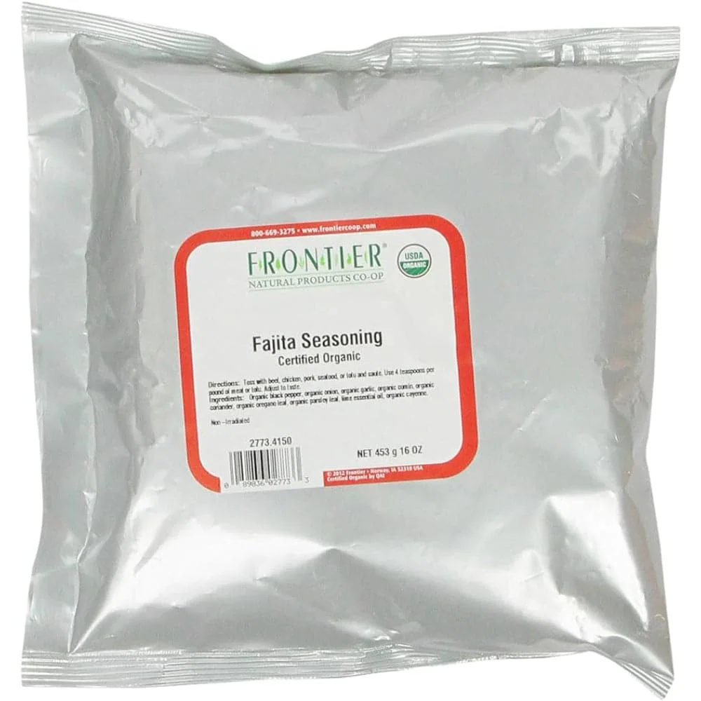 Frontier Co-op 2773 Fajita Seasoning, Organic 1 lb.
