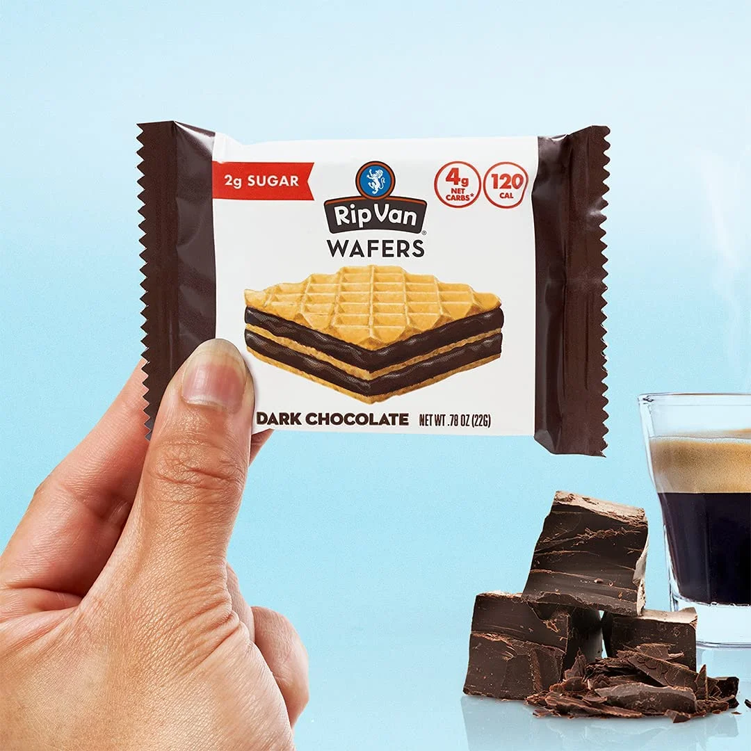 Wafer Snacks by Rip Van - Dark Chocolate (16-Pack)