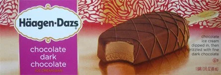 Haagen Dazs, Chocolate & Dark Chocolate Bar, 3.67 Oz. (12 Count)