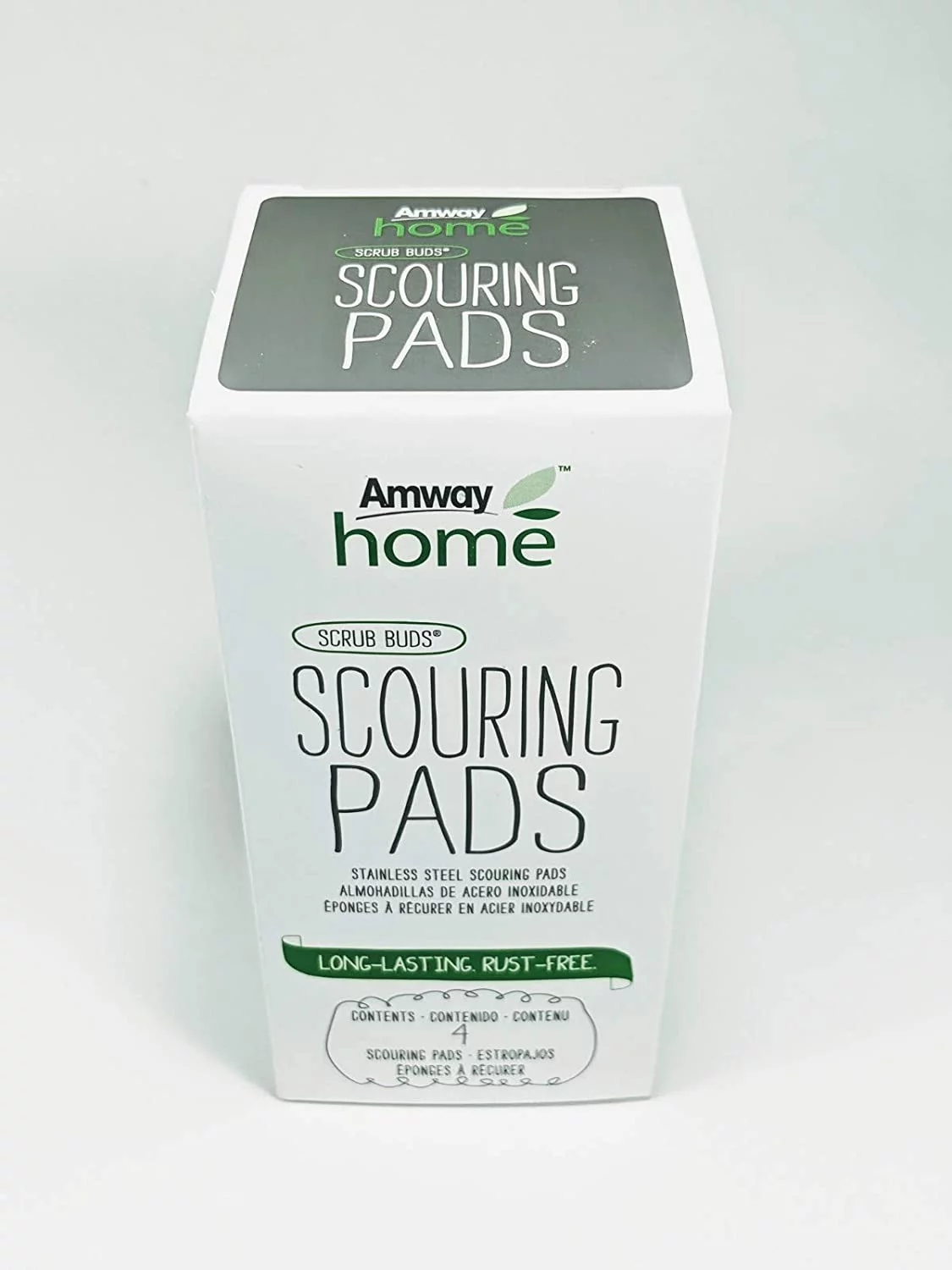 Amway Scouring Pads / Scrub Buds - Stainless Steel - 4 Pack