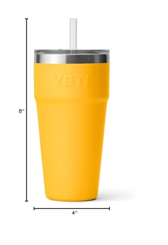 YETI Rambler 26 oz Straw Cup, Vacuum Insulated, Stainless Steel with Straw Lid