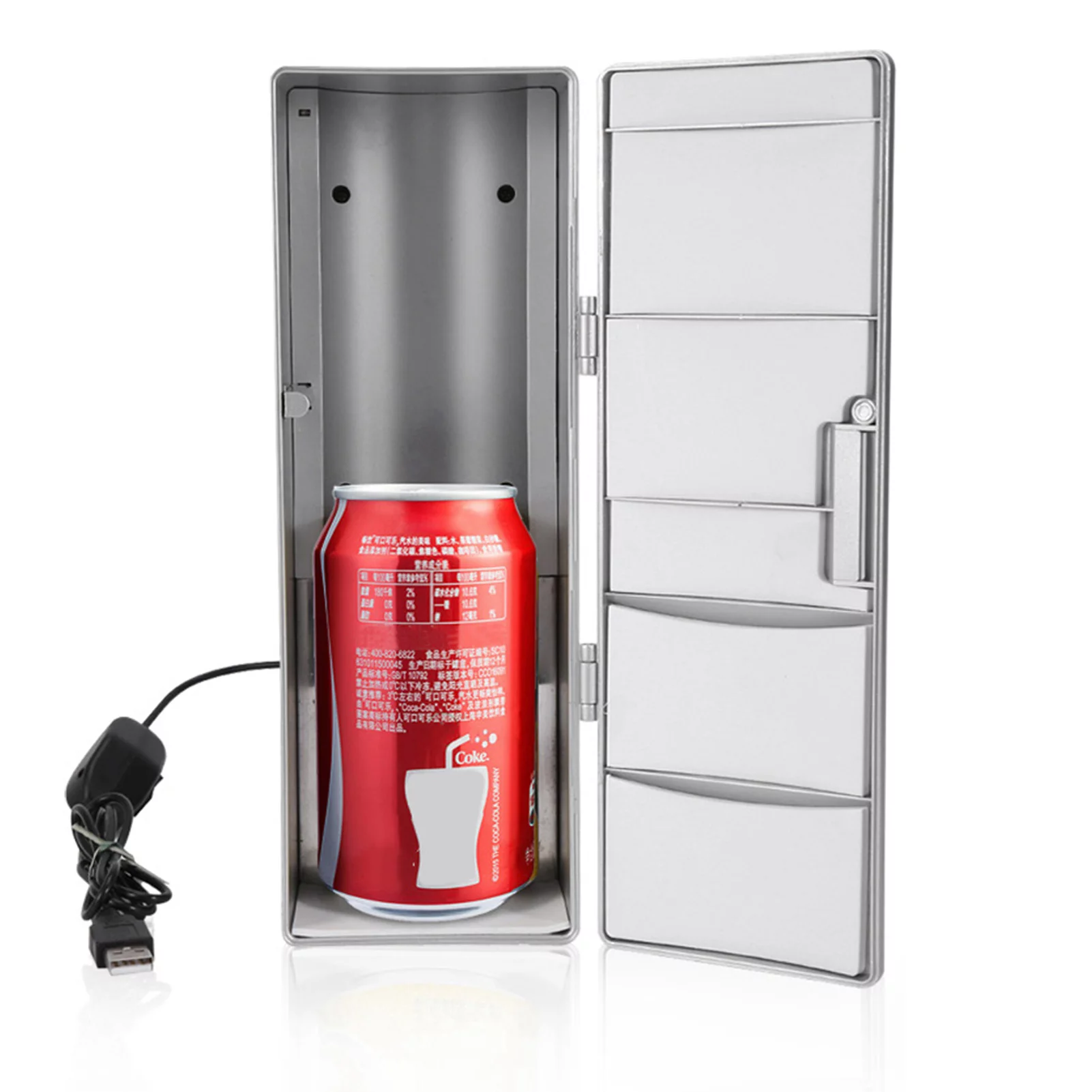 USB Fridge Freezer - Compact Mini, Cans Drink Beer Cooler Warmer Travel Car Office Use