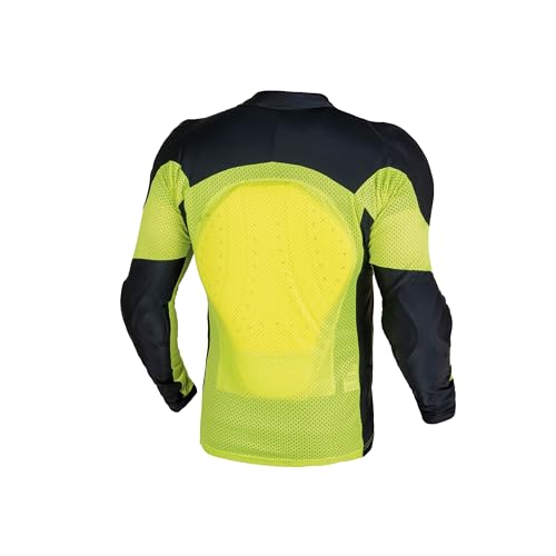 WICKED STOCK Mesh Armored Motorcycle Shirt - CE Level 2 Unisex Motorcycle Protective Shirt for Summer with Removable Padding