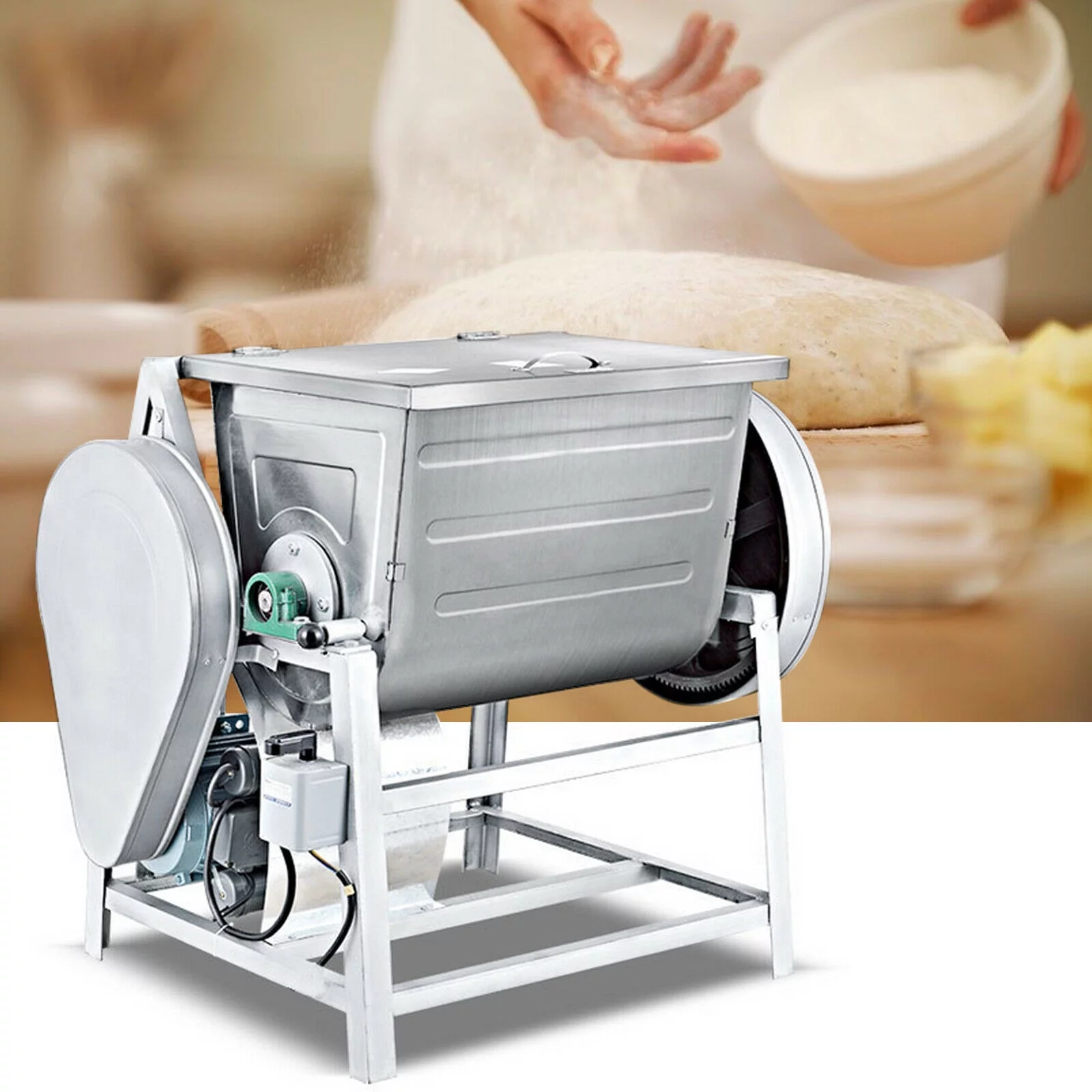 30QT Commercial 110V Electric Dough Mixer Mixing Machine Kitchen Food Equipment