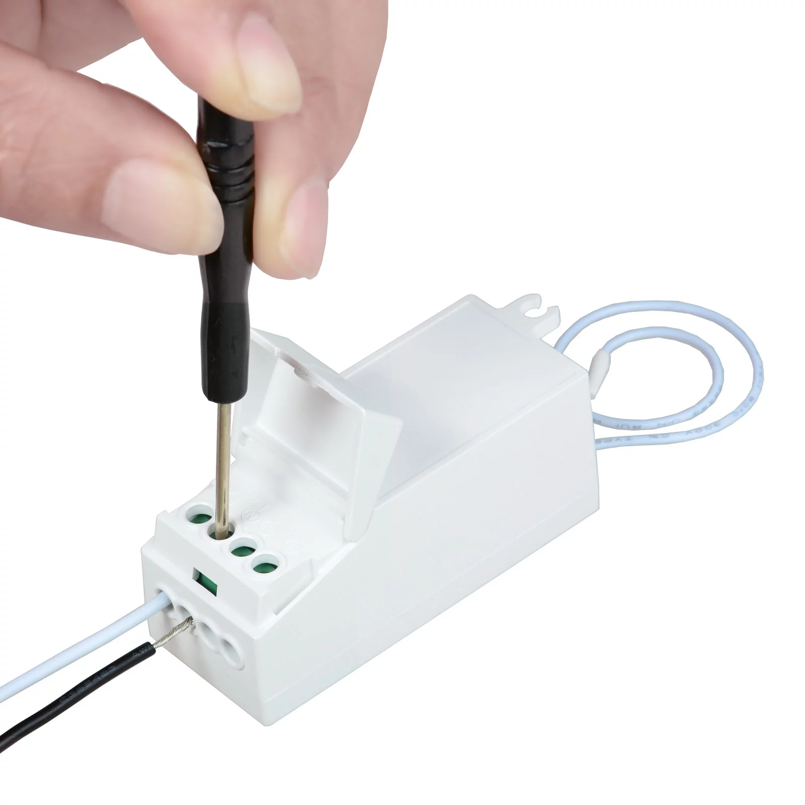 GREENCYCLE Smart Light Switch WiFi Wall Wireless 1-gang Switch + WIFI Receiver Compatible with Amazon Alexa and Google Home Remote Control Lights and Appliances Timing Function