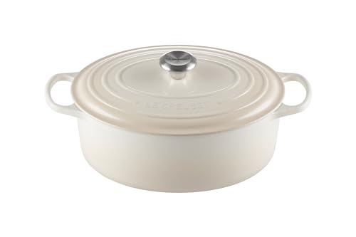 Le Creuset Enameled Cast Iron Signature Oval Dutch Oven, 6.75 qt., Meringue
