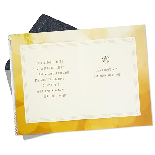 Hallmark Boxed Holiday Cards, Red and Gold Snowflake (40 Cards with Envelopes)