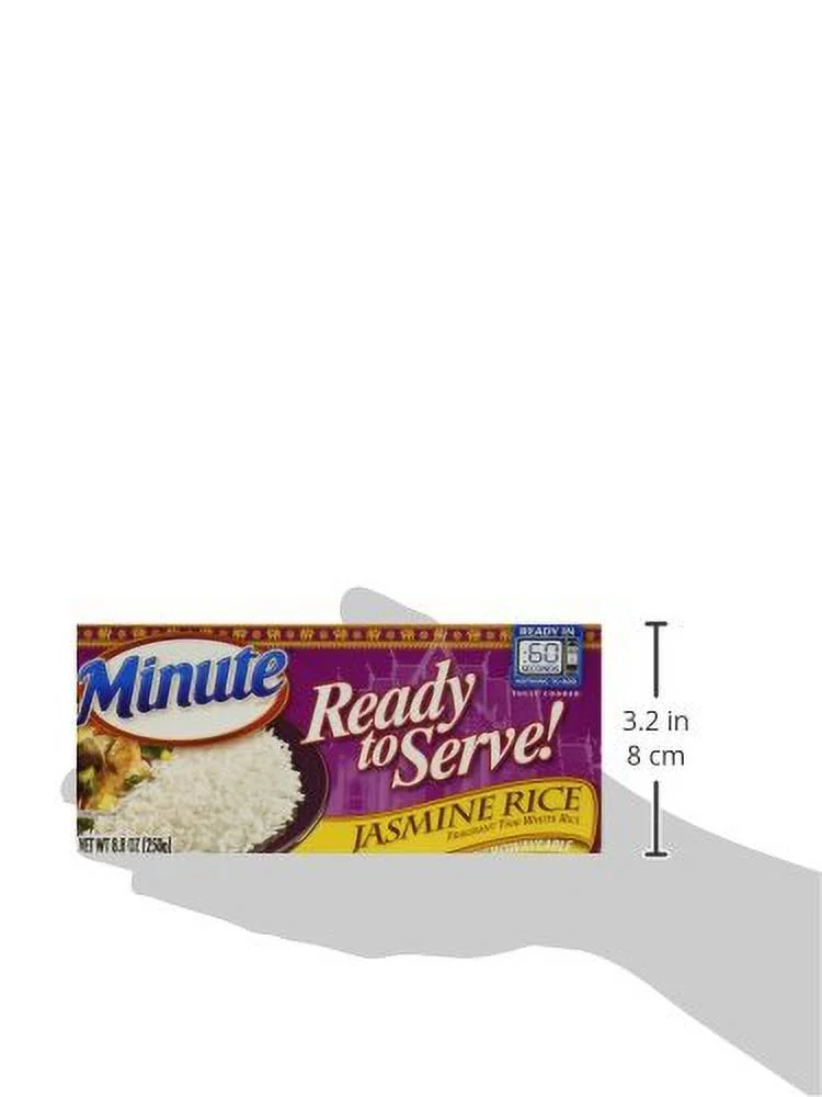 Minute Jasmine Rice  Microwaveable Rice Cups  4.4 Oz (Pack of 12)