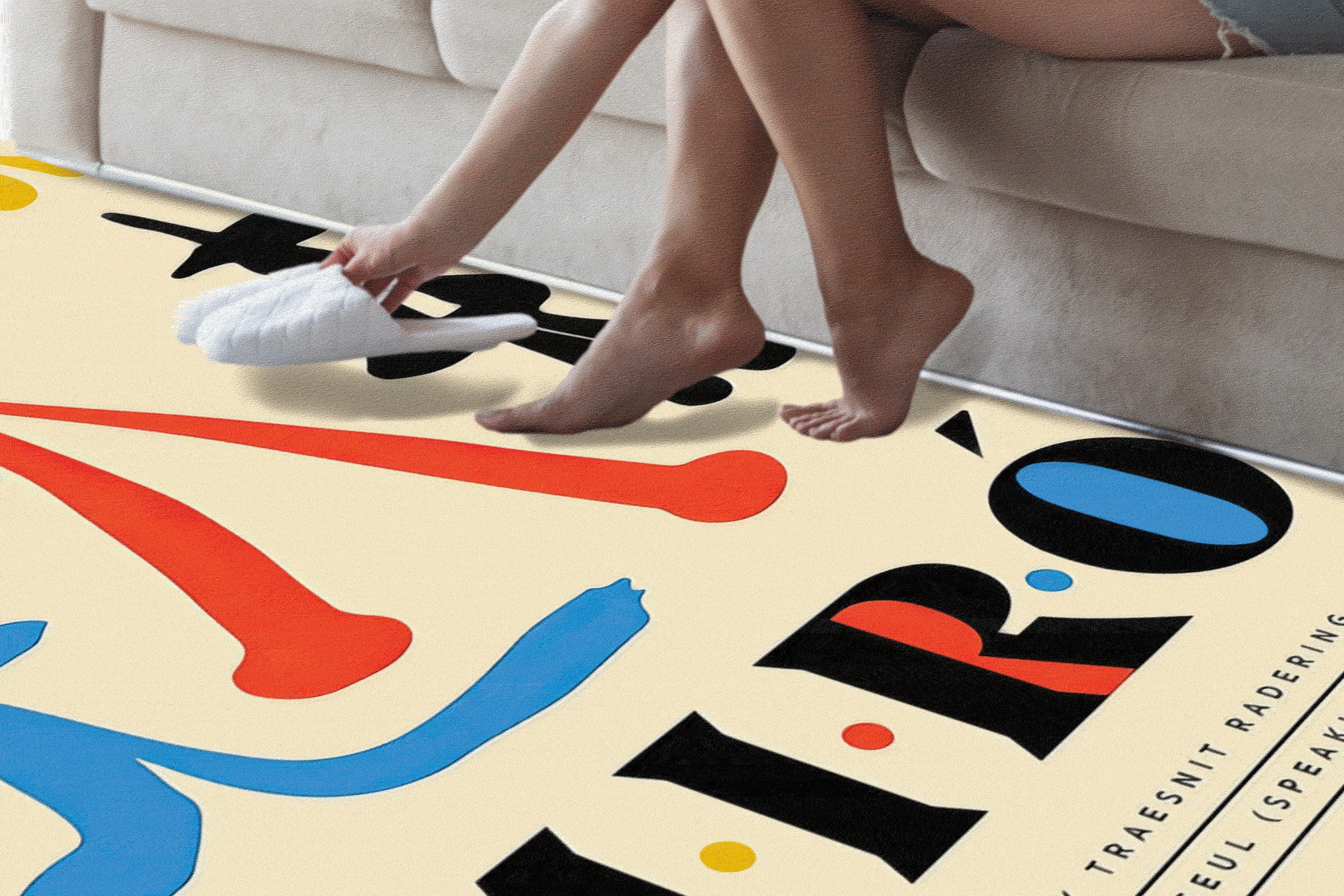 Rug, Galerie Berggruen Rugs, Exhibition Rugs, Famous Rug, Non-Slip Carpet, Salon Decor Rug, Living Room Rug, Salon Rug, 3.3'x5' - 100x150 cm