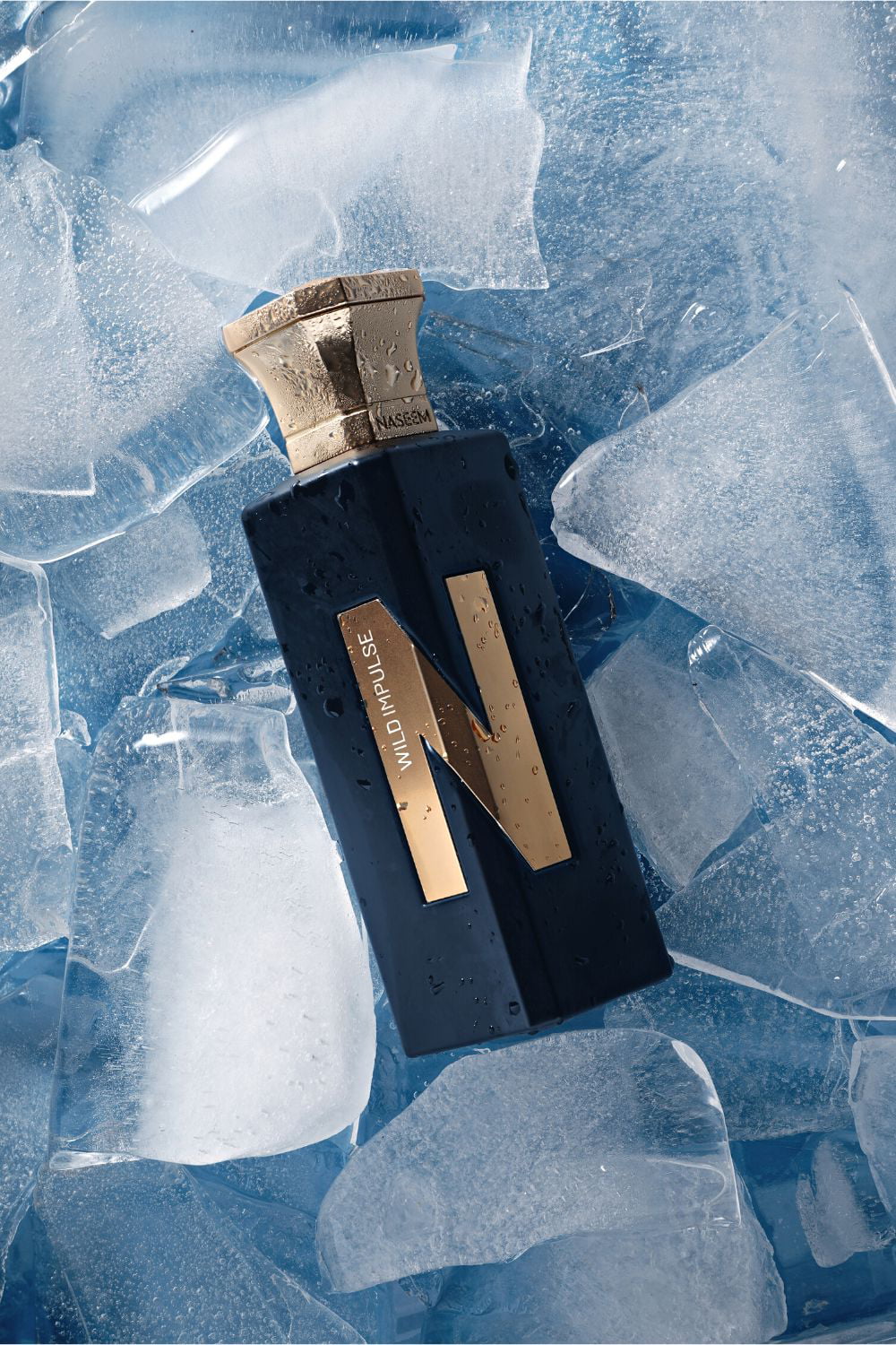 Wild Impulse Aqua Parfum Arabic Non Alcoholic Bergamot Musk Amber Lavender Leather Men Perfume by Naseem