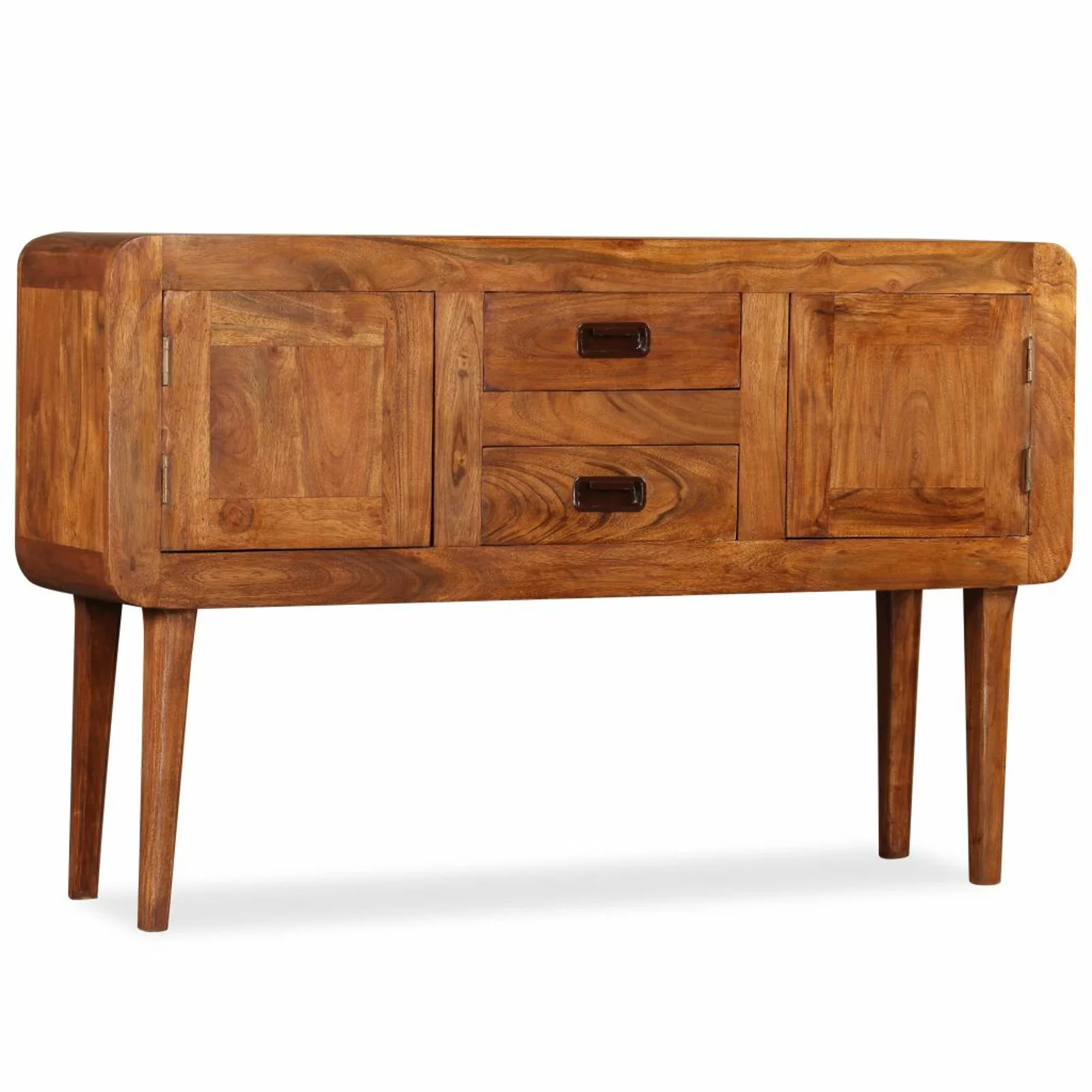 OWSOO Sideboard Solid Wood with Sheesham Finish 47.2