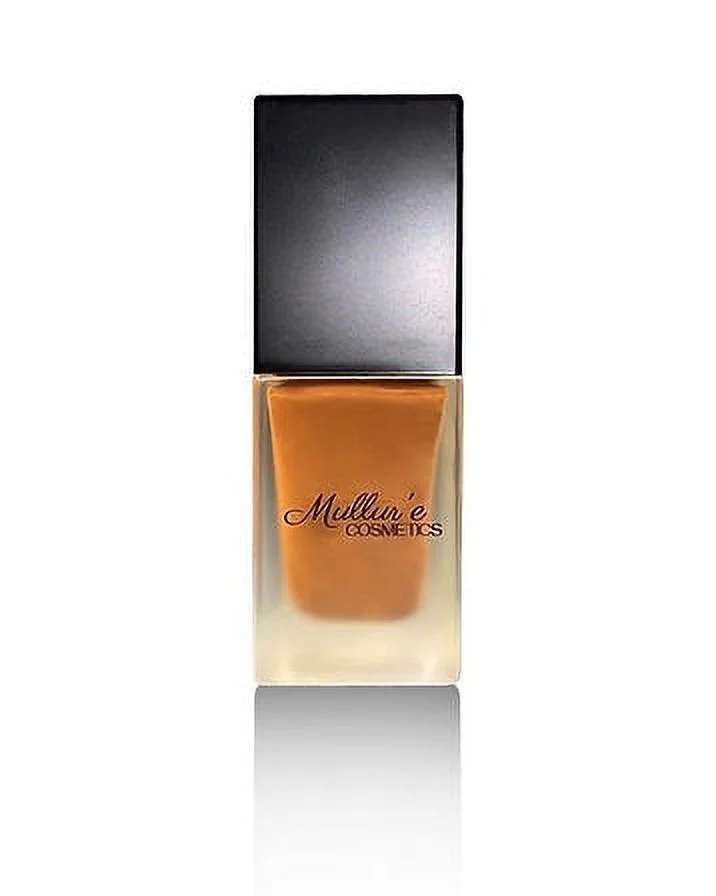 Mullur’e Cosmetics Foundation (Chocolate) Medium to Full Coverage Long-lasting Coverage Pore Minimizing Oil Control Hydrating