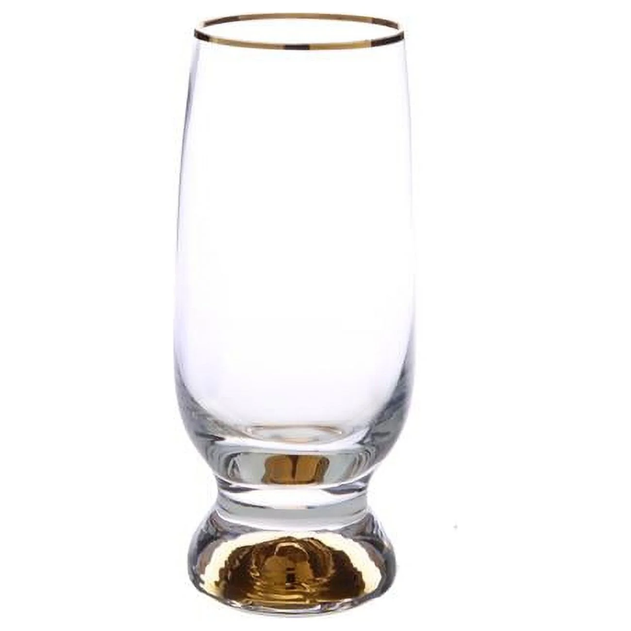 Goblets with Gold Stem & Rim, Set of 6