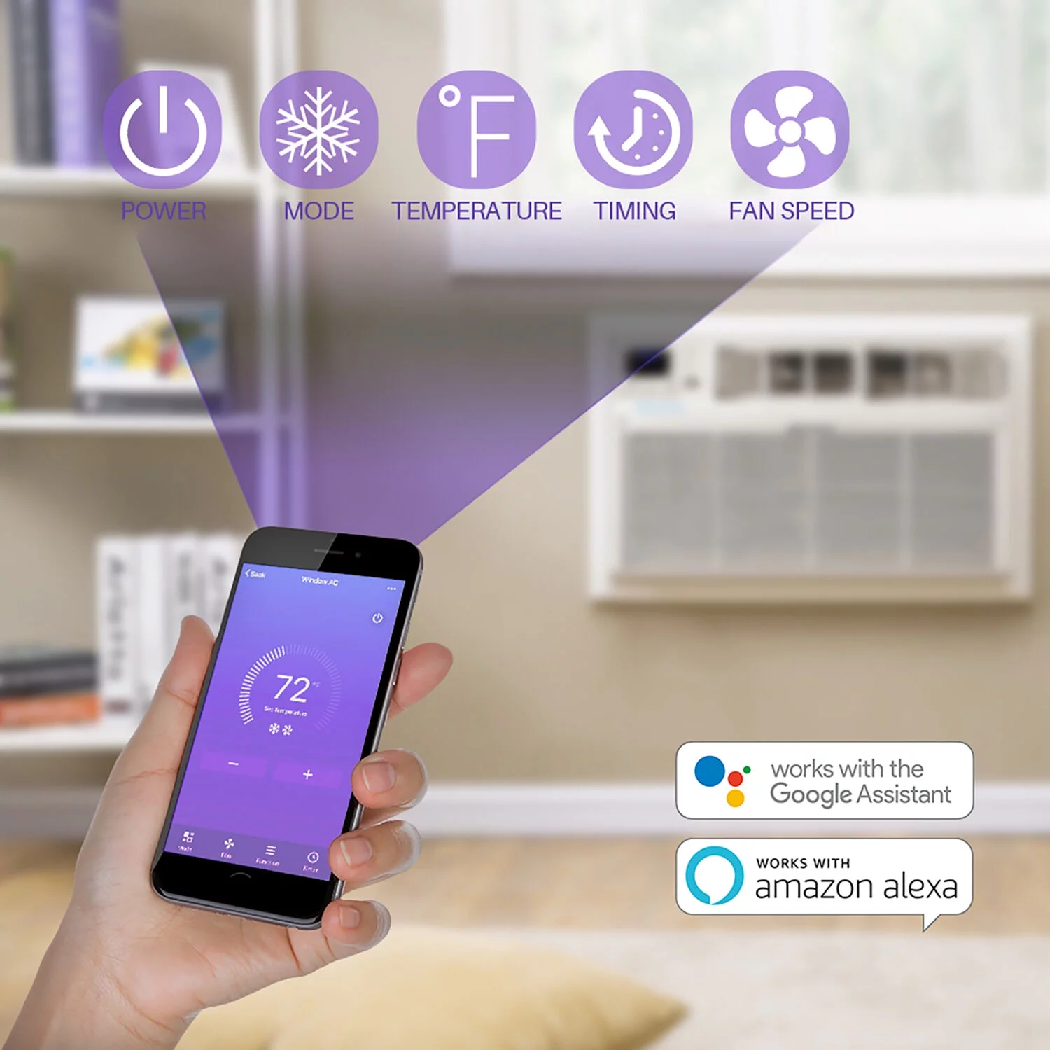 Emerson Quiet Kool 12,000 BTU 230-Volt Through-the-Wall Air Conditioner with Wi-Fi, White