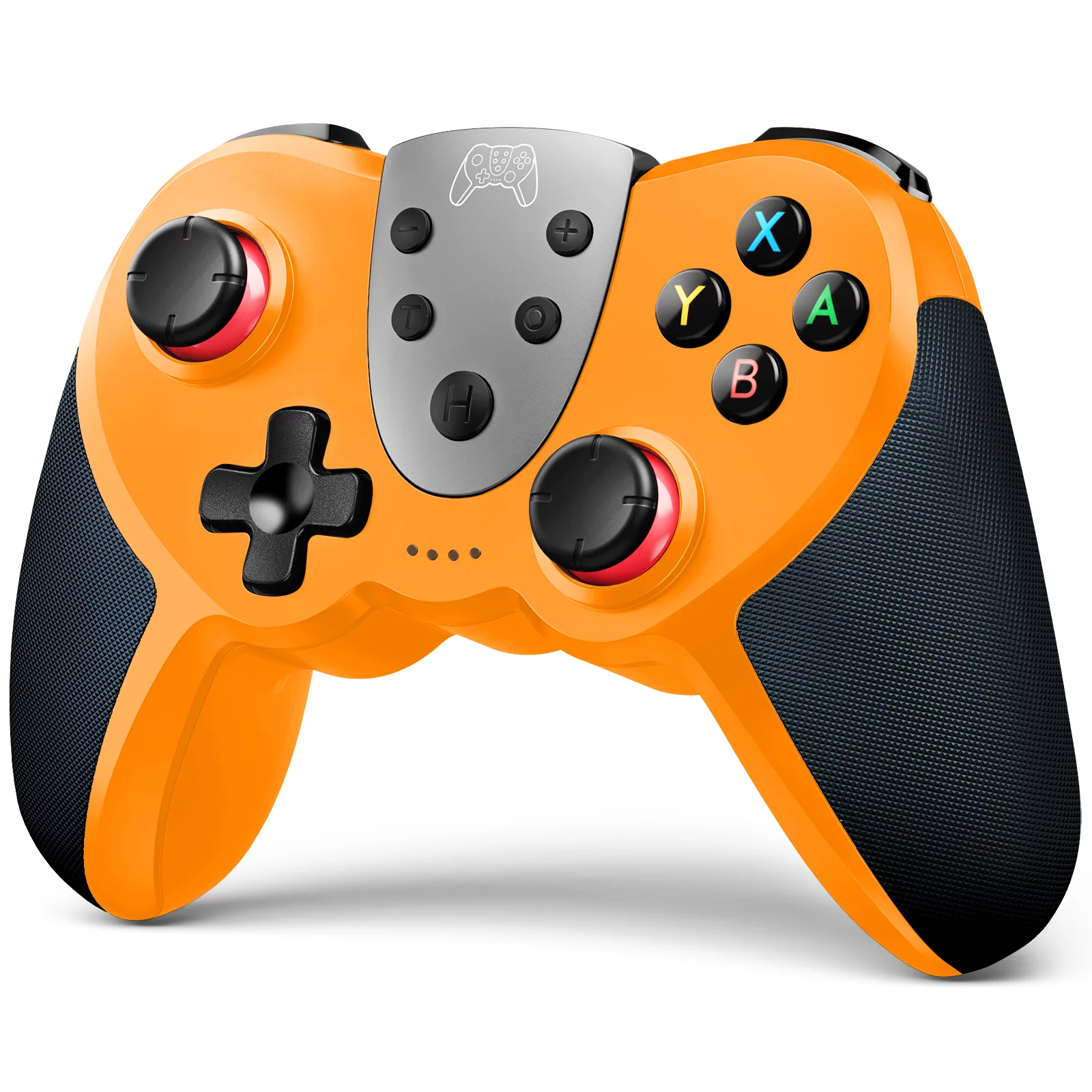 YLW Switch Controller, Pro Wireless Controller for Switch, Switch Lite and Switch OLED, Realistic Game with 4 Vibration Levels,Adjustable Turbo Speed, NFC Technology(Orange)