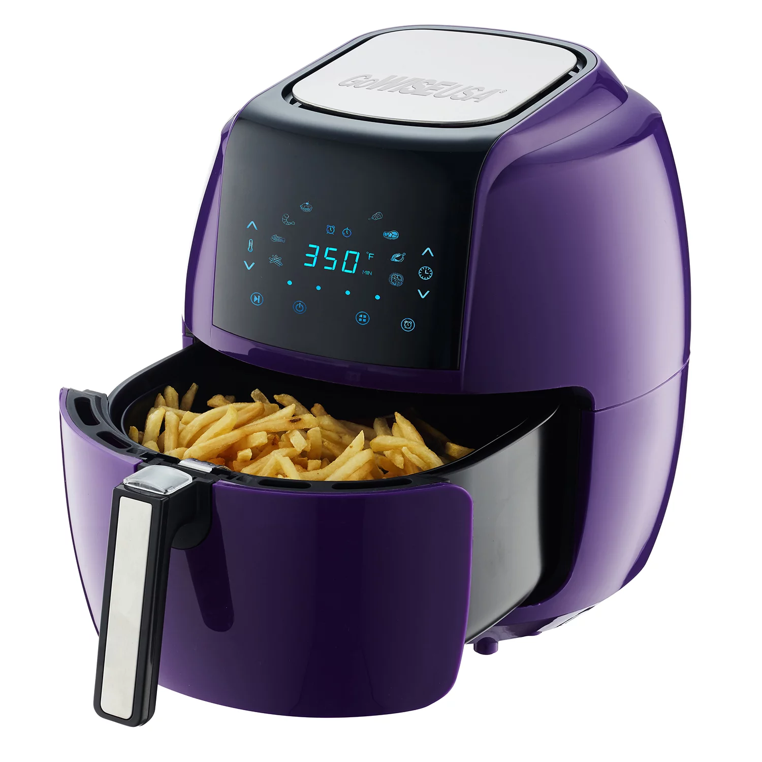 GoWISE USA 5.8-Quart 8-in-1 Electronic Programmable Air Fryer (Plum)