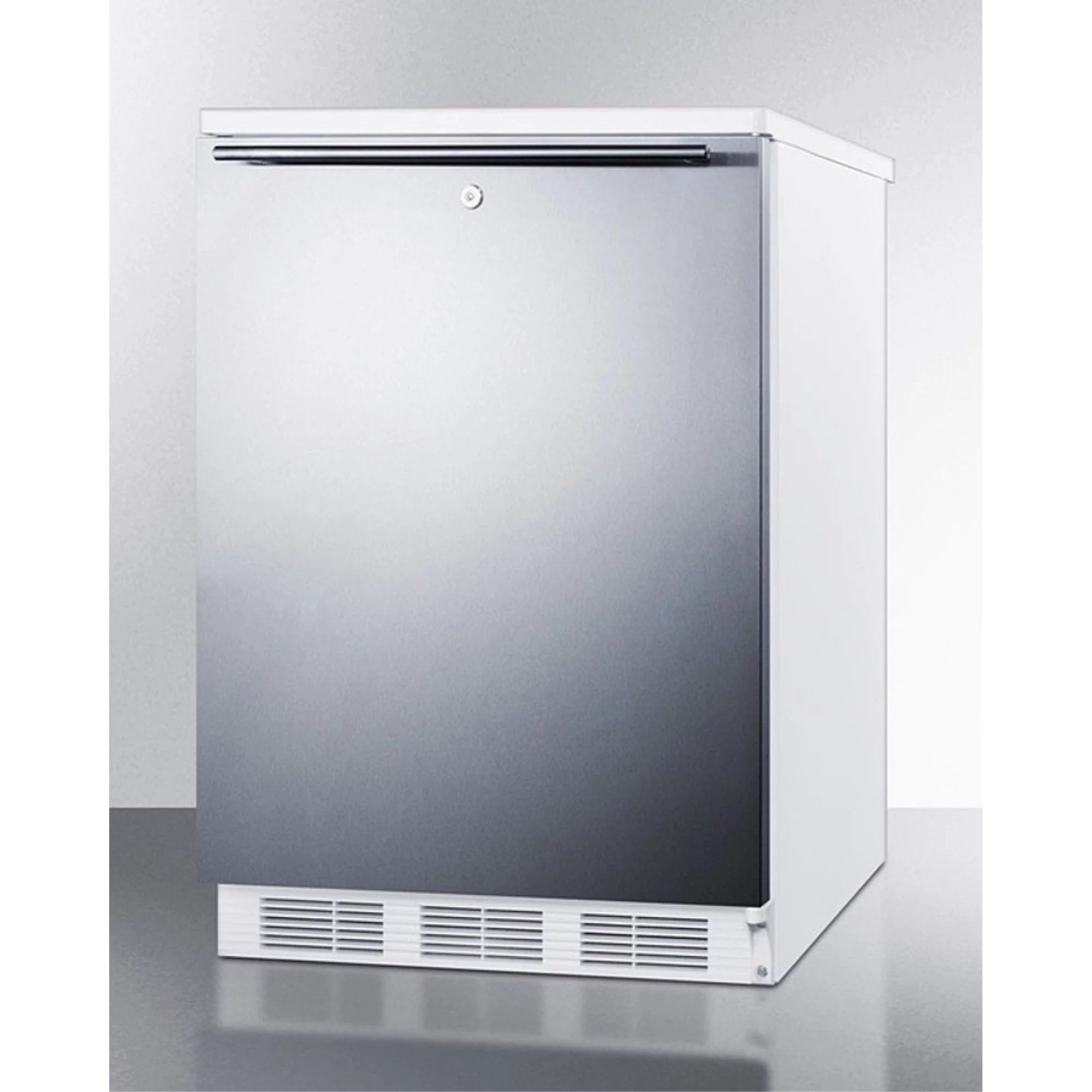 Summit Appliance  33.5 x 23.63 x 23.5 in. Built-In Undercounter All-Refrigerator, White Cabinet
