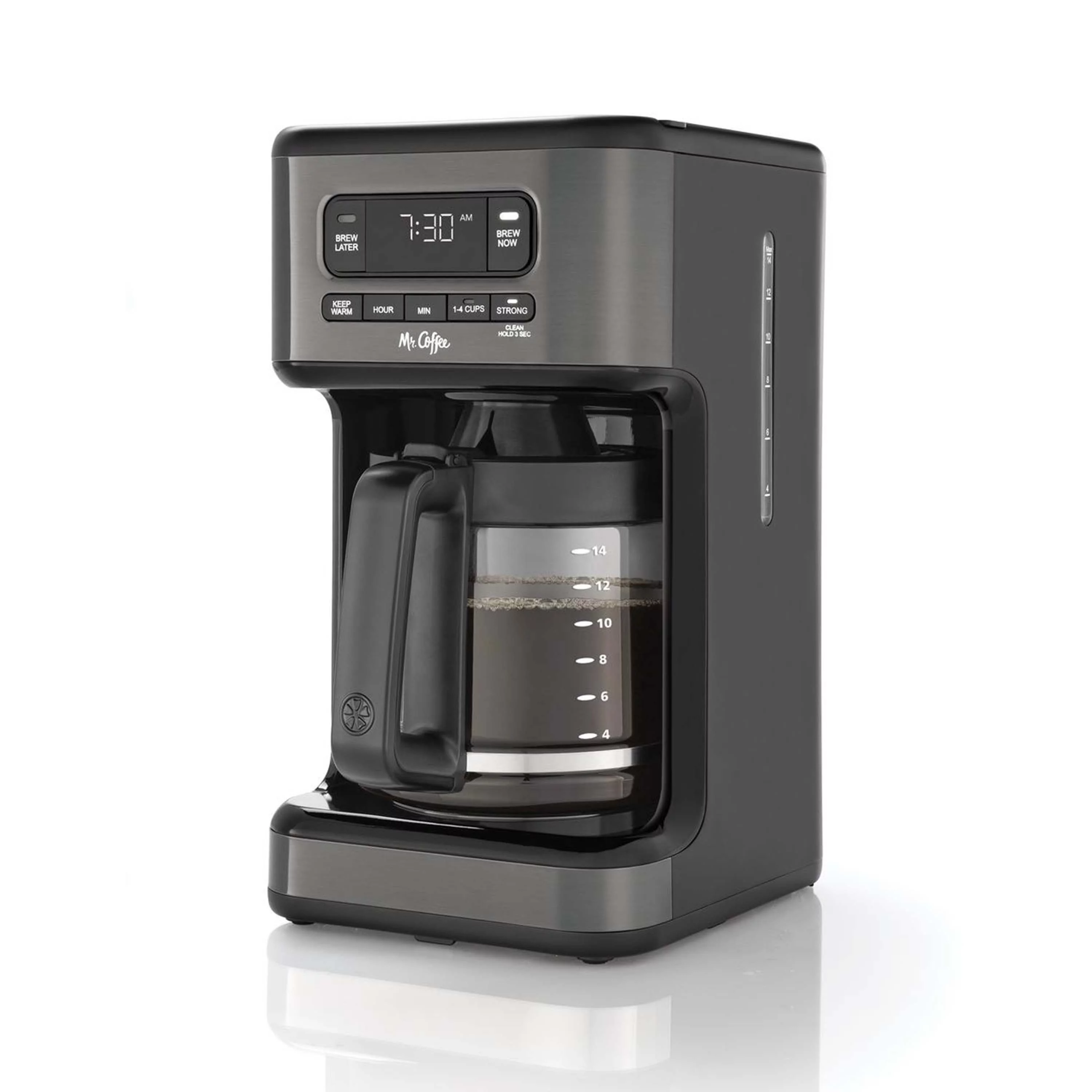 14-Cup Dark Stainless Programmable Coffee Maker