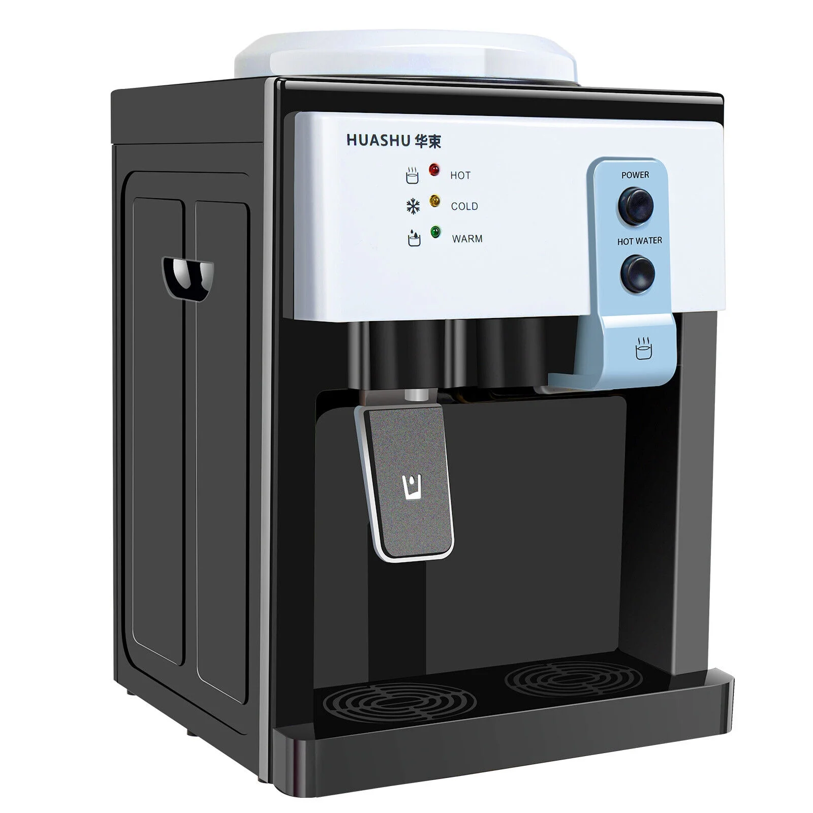 Oukaning Hot/Cold Water Warmer Dispenser Freestanding Top Loading Home Office 3.5L-18.9L