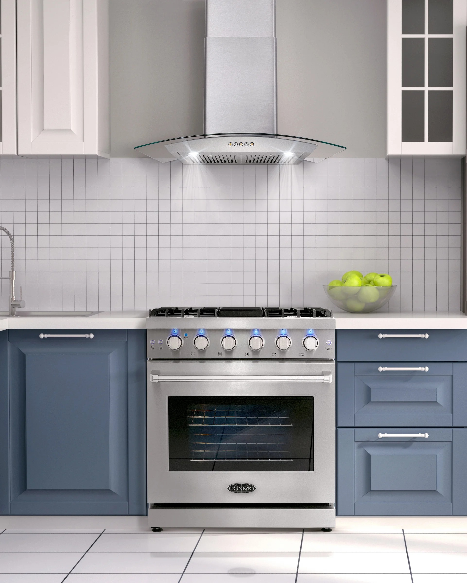 Cosmo 3 Piece Kitchen Appliance Packages with 30