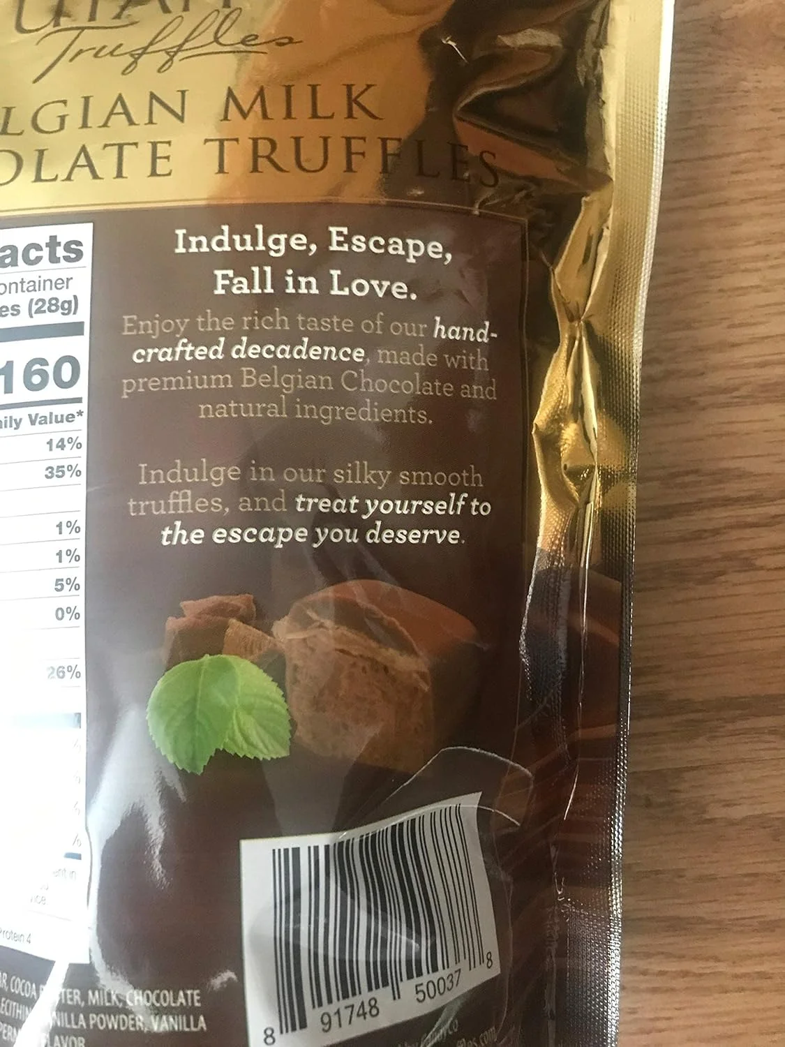 Mint Truffles - Belgian Milk Mint Chocolate Truffles 16 Oz Bag