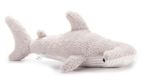 The Petting Zoo Hammerhead Shark Stuffed Animal Plushie, Gifts for Kids, Fuzzlez Sealife Animals, Gray Shark Plush Toy 17 Inches