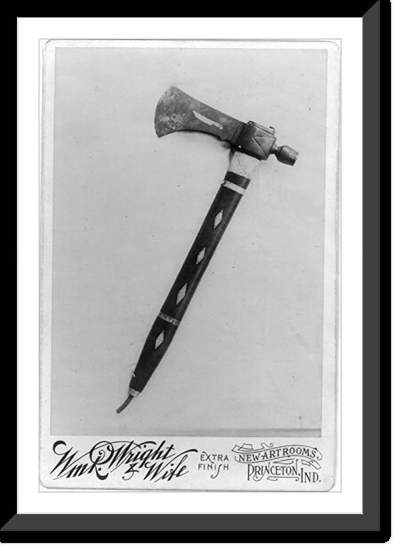 Historic Framed Print, Tomahawk, 17-7/8