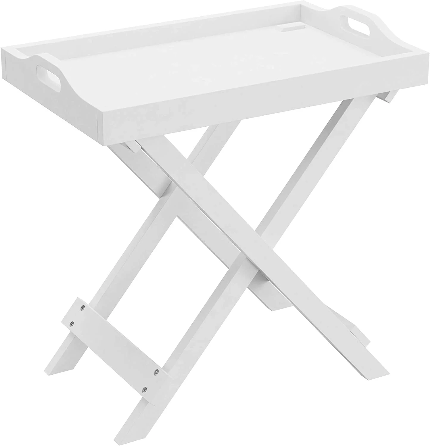 Lavish Home 80-FT-11 End Table - White