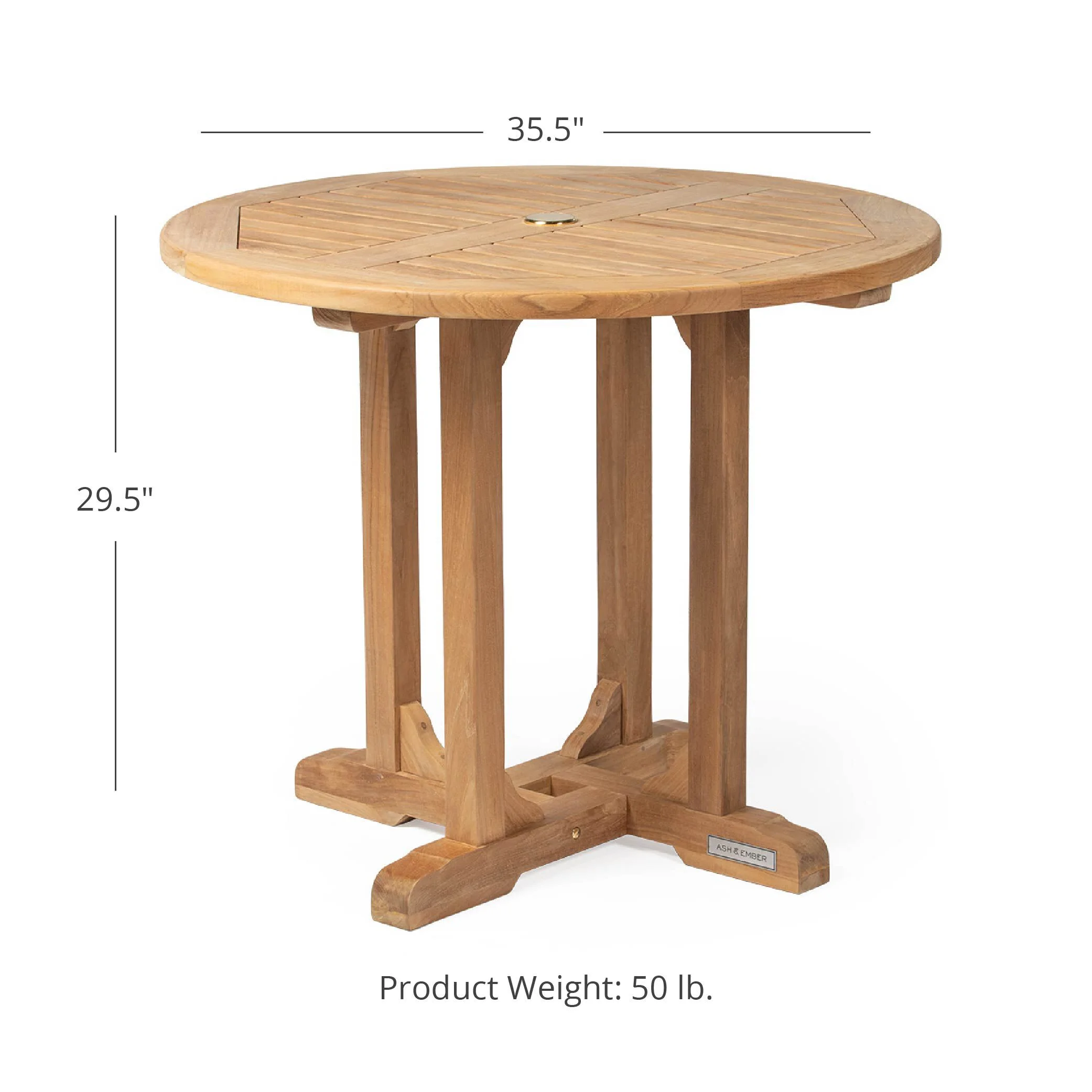 Ash & Ember Grade A Teak 35