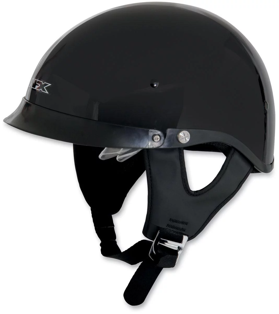 AFX FX-200 Solid Helmet with Dual Inner Lens Beanie (Small, Black)