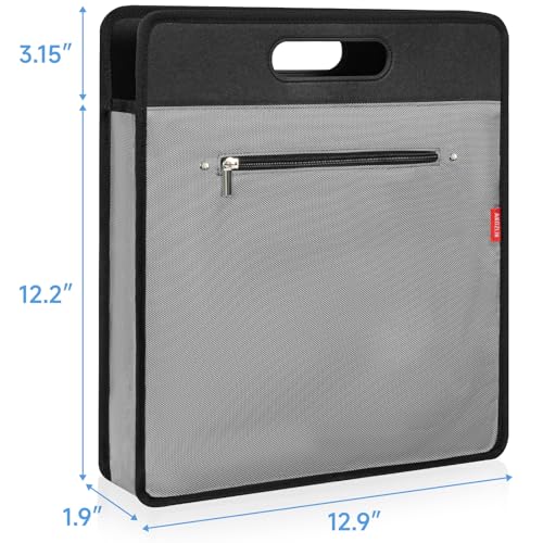 AKOZLIN Vinyl Record Travel Carrying Bag,LP Records Durable Vinyl Albums Case For Most 7