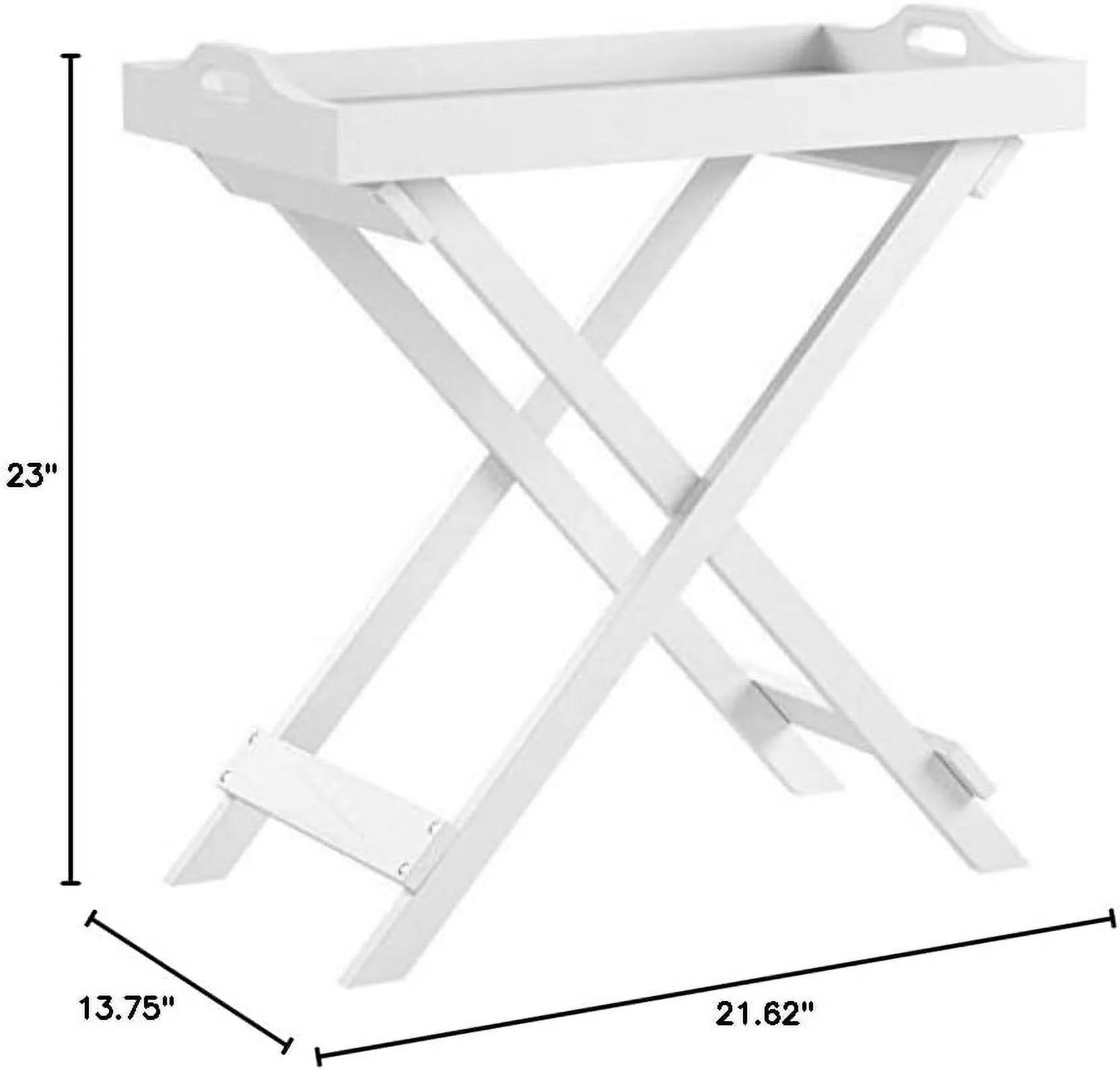 Lavish Home 80-FT-11 End Table - White