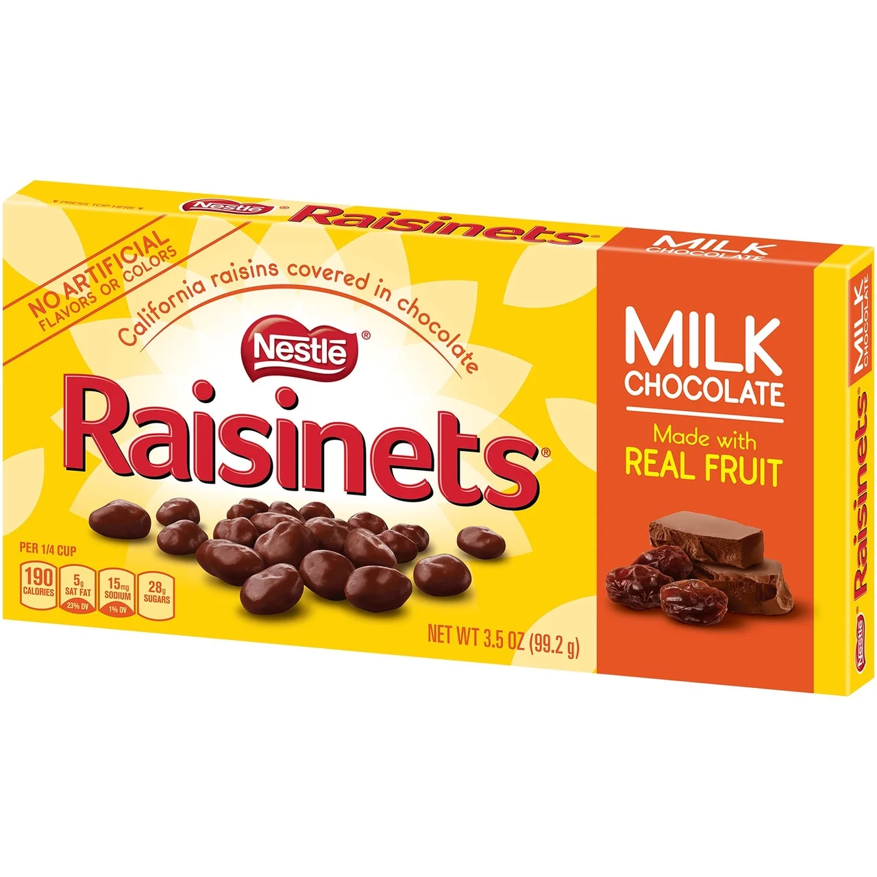 Nestle Raisinets Milk Chocolate Candy Raisins, 3.5 Oz Box (15 Boxes/Carton)