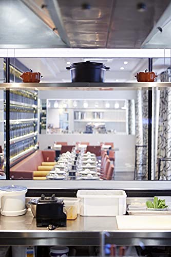 STAUB Cast Iron Dutch Oven 5.5-qt Round Cocotte, Made in France, Serves 5-6, Black Matte