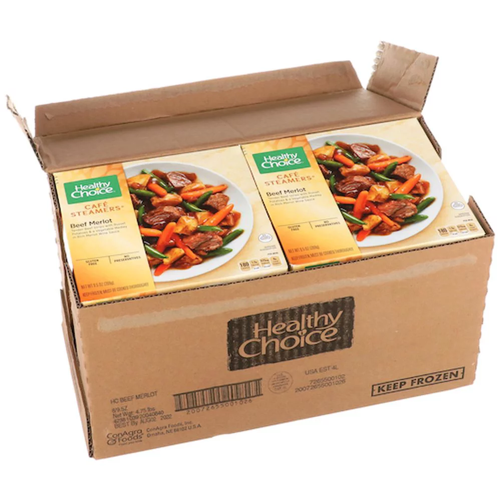 Healthy Choice Cafe Steamers Beef Merlot, 9.5 Ounce -- 8 per Case.