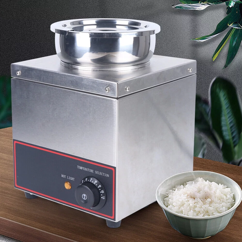 Miumaeov Electric Food Sauce Warmer Heater 150W Single Head Nacho Cheese Warmer Dispenser Machine Stainless Steel Hot Fudge Warmer Electric Cheese Sauce Warmer with 86-230℉ Adjustable Silver