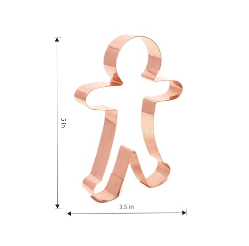 The Fussy Pup Gingerbread Man Cookie Cutter 5 Inch Handcrafted in USA