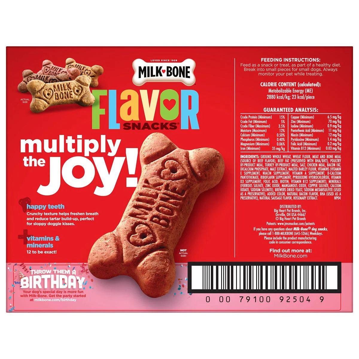 Milk Bone Beef, Chicken, Turkey and Bacon Flavor Meaty Dog Biscuit Treats, 7 lb.