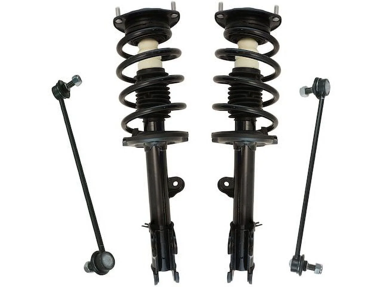 Front Strut Coil Spring Sway Bar Link Kit - 4 Piece - Compatible with 2010 - 2012 Hyundai Santa Fe 2011